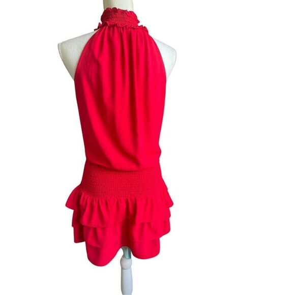Amanda Uprichard Sorella Dress Red Size S Sleeveless Cocktail Party Formal - Picture 5 of 11